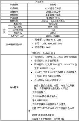 65寸安卓落地广告机 大屏广告发布机 商场安卓网络版广告机_世界工厂网