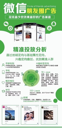 微信朋友圈广告推广发布投放朋友圈第五条广告